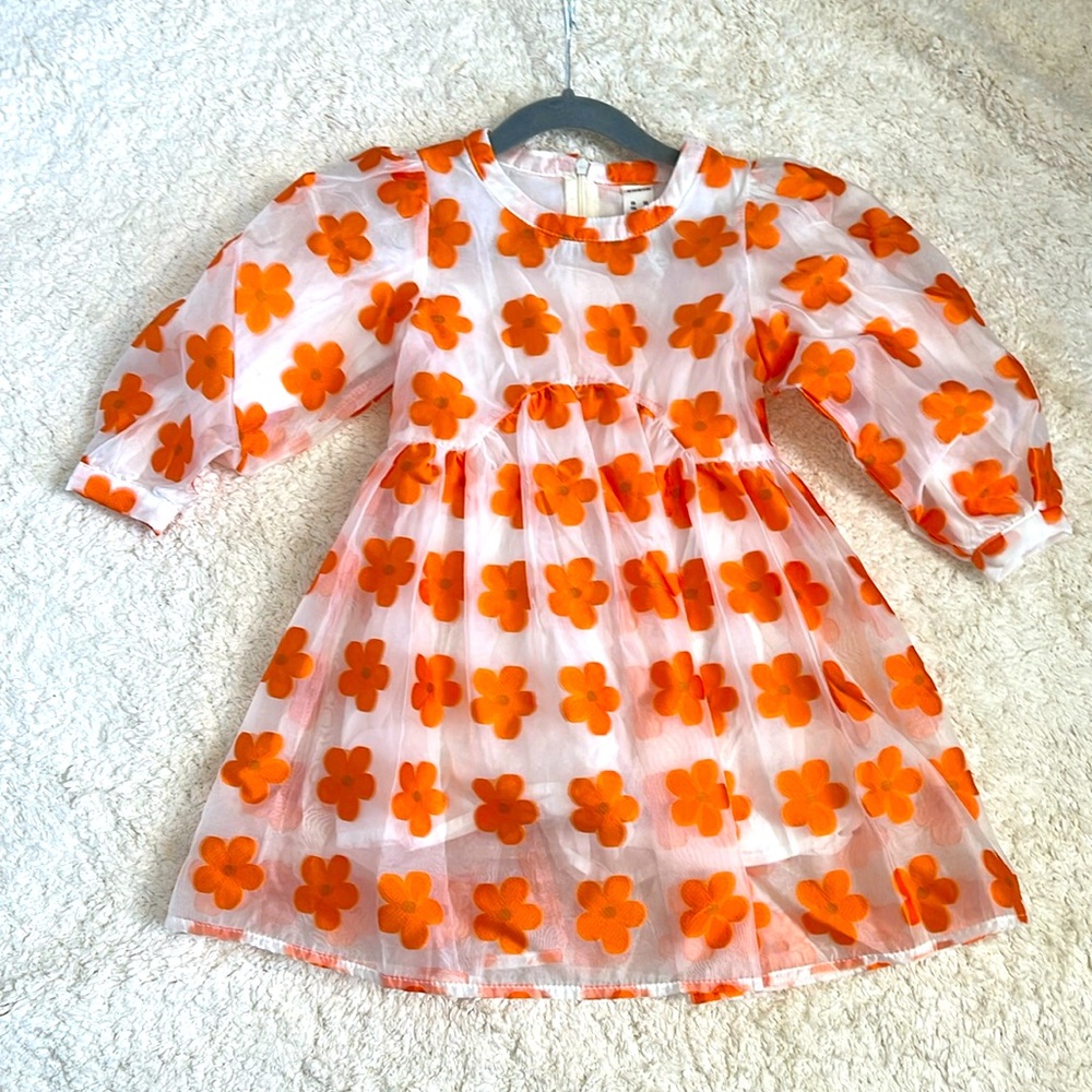 Lined Flower Dress